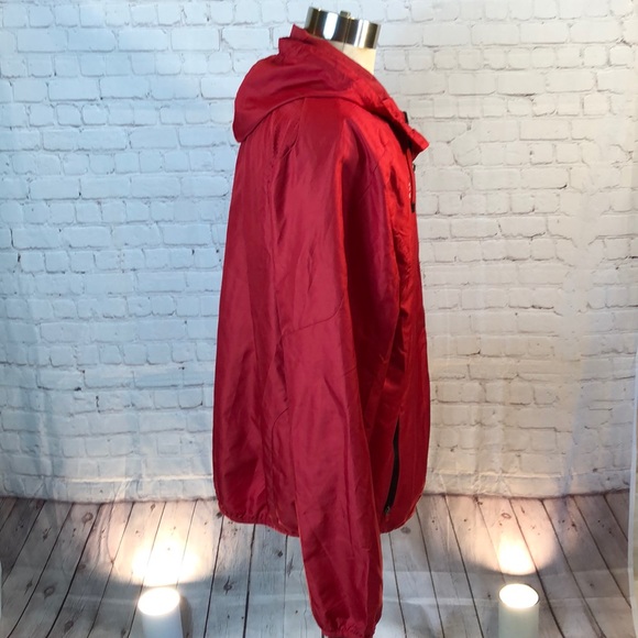 Adidas Red Jacket Climaproof Windbreaker has Logo XL - Picture 3 of 8